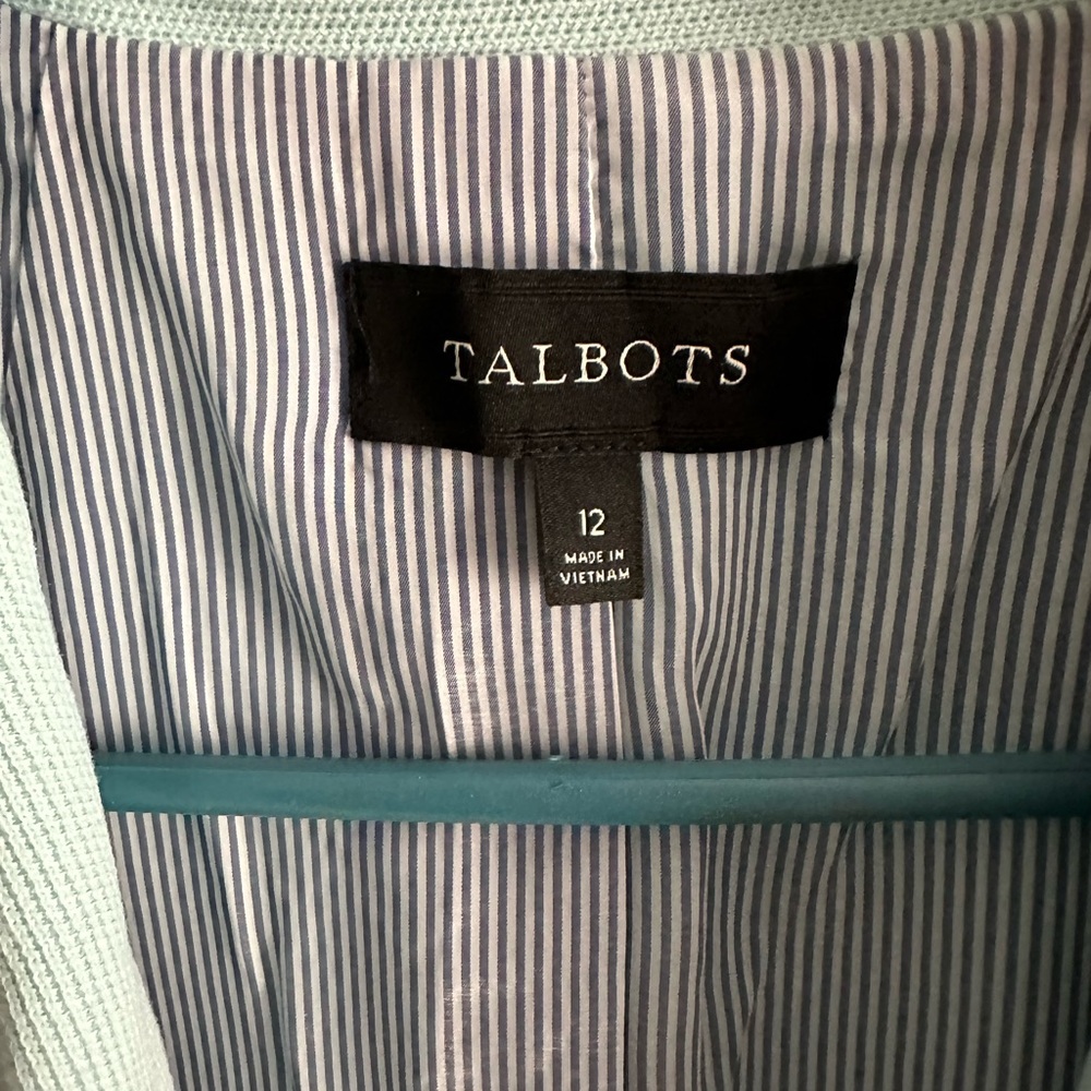 Light blue Talbots blazer size 12